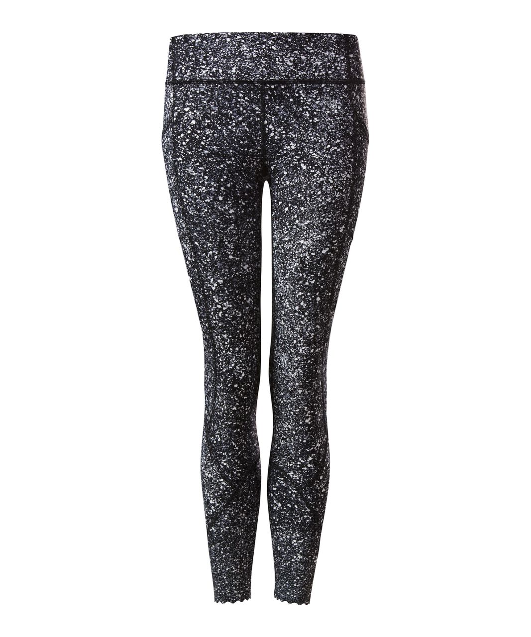 Lululemon Tight Stuff Tight II - Splatter White Black / Black