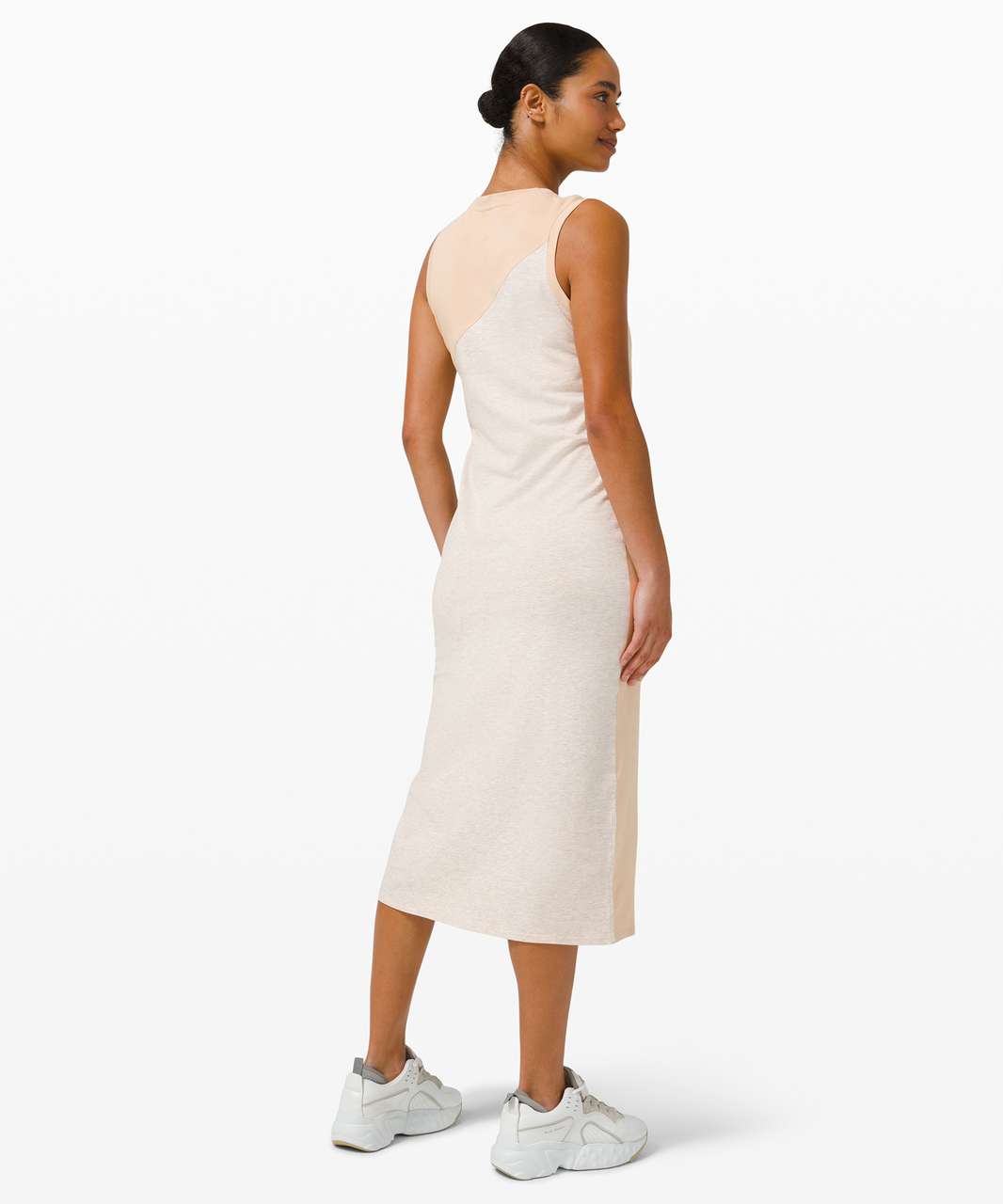 Lululemon LA Midi Dress - Cafe Au Lait / Heather Cashew