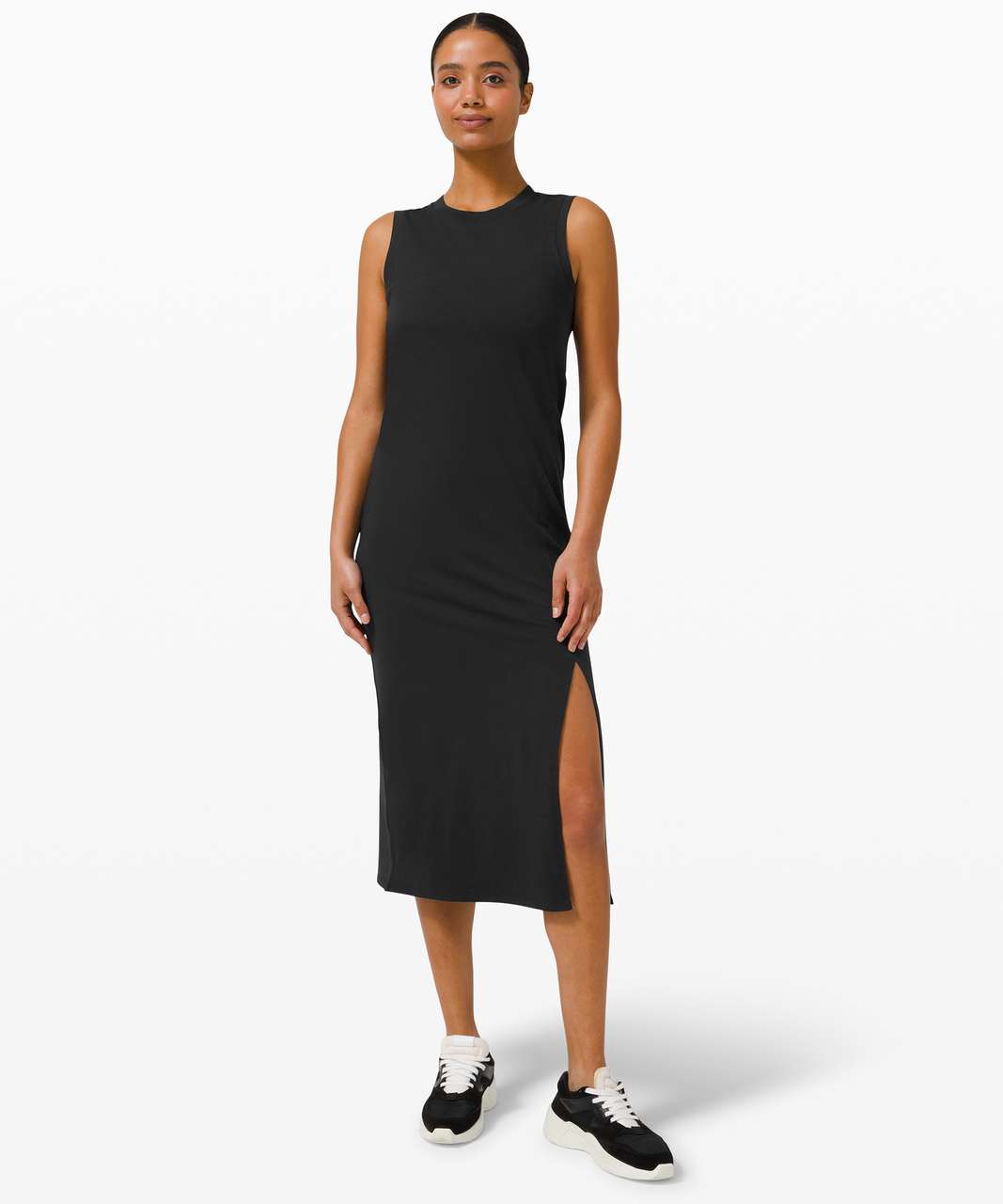 Lululemon LA Midi Dress - Black / Heather Core Black - lulu fanatics