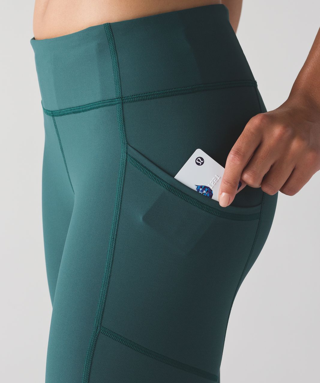 New With Tag Lululemon Tight Stuff Tight II Deep Cove Green DPCV Size 4