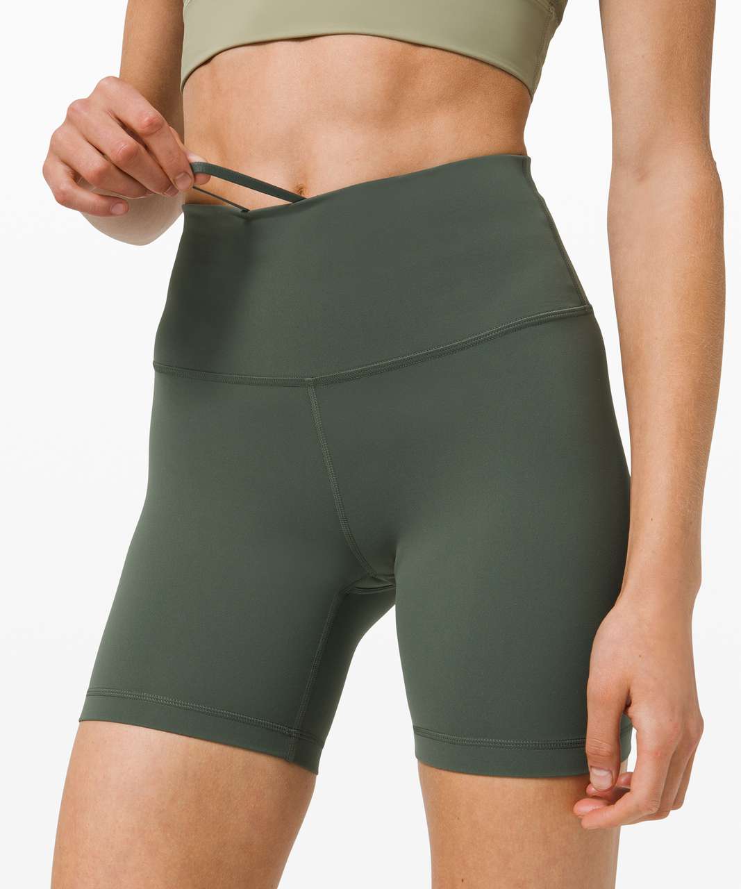 Lululemon Wunder Train High-Rise Short 6" - Smoked Spruce