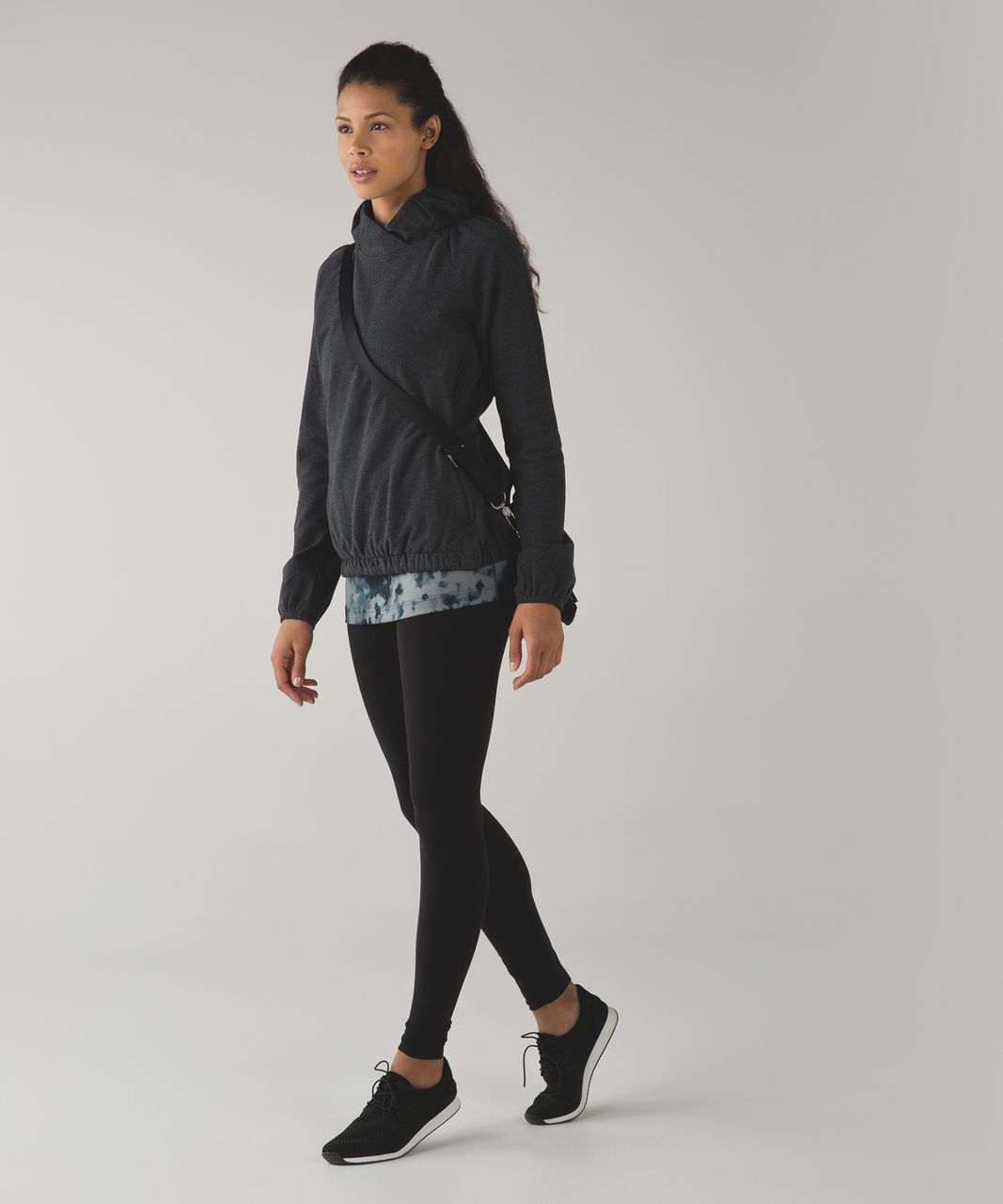 Lululemon After All Pullover - Heathered Black