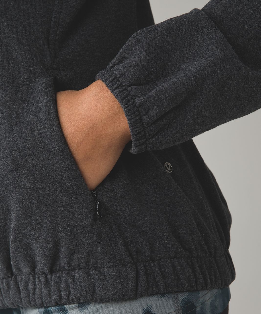 Lululemon After All Pullover - Heathered Black