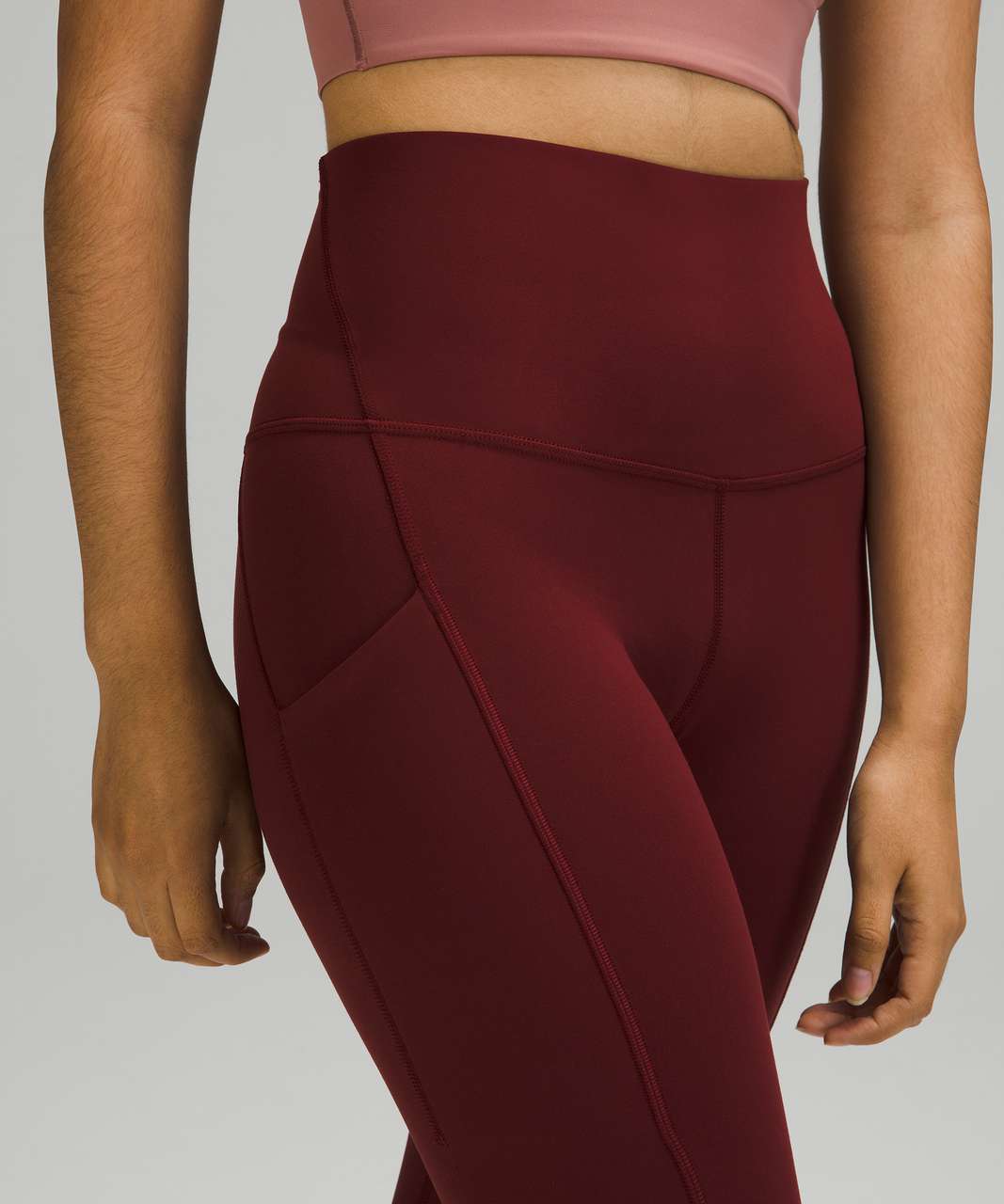 NWT Lululemon Align High-Rise Pant with Pockets 25 Red Merlot
