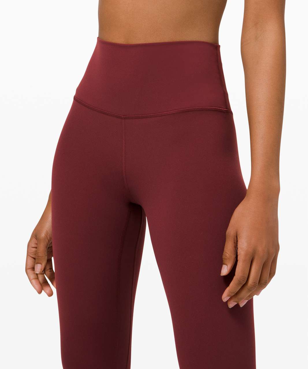 Yoga 🧘‍♀️ outfit today 🧡 Red Merlot Align leggings 25”(4) Autumn orange  modal- silk yoga tank top (4) and Cayenne flow y nulu bra (6) : r/lululemon