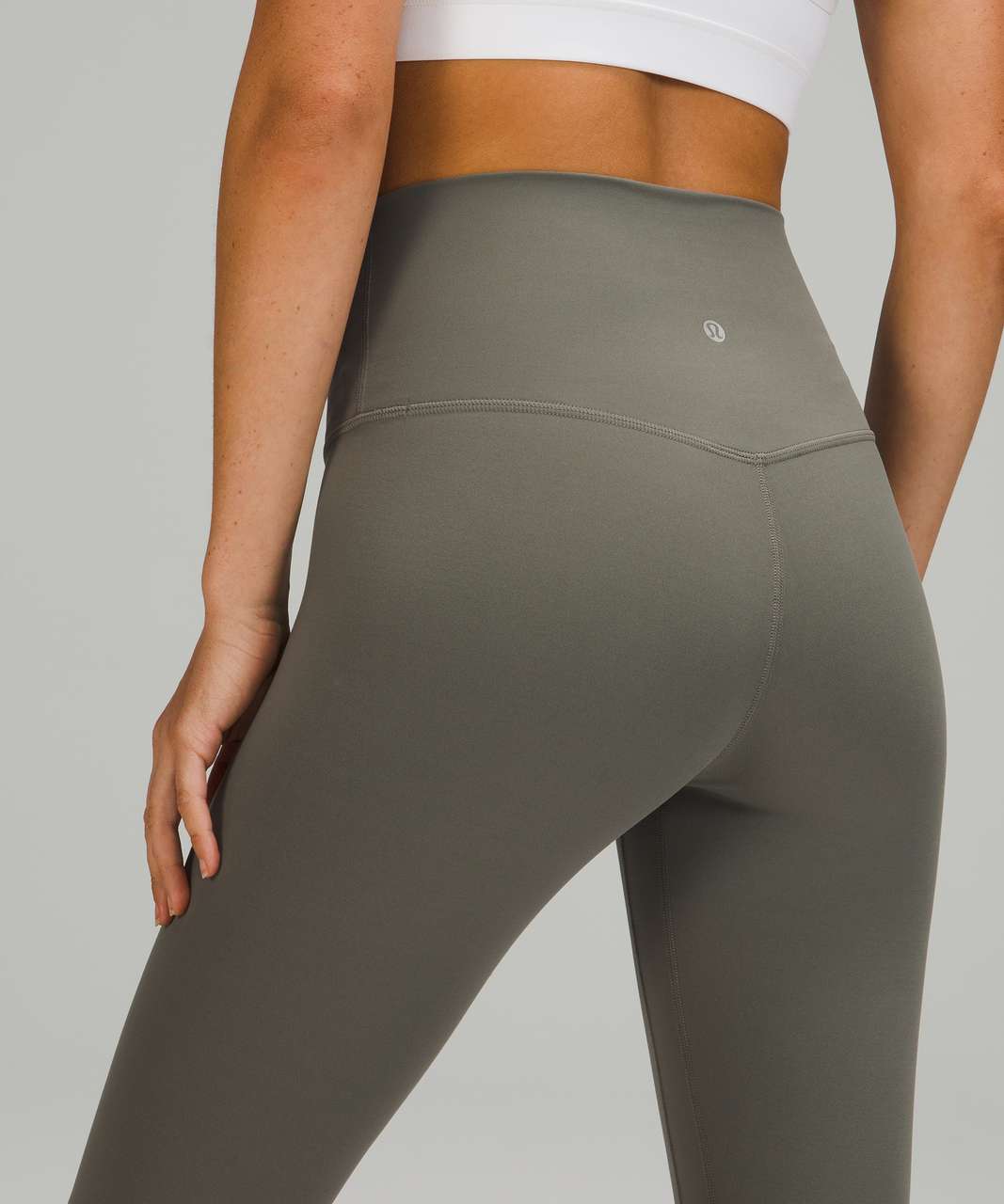 Lululemon Align Crop *21 - Grey Sage - lulu fanatics