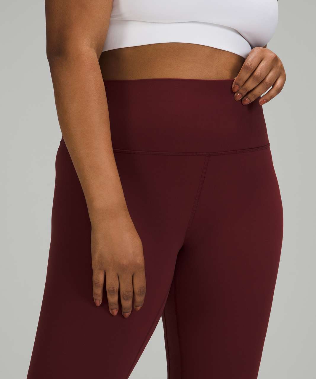 BNWT Lululemon align leggings in red merlot, Women's Fashion, Activewear on  Carousell