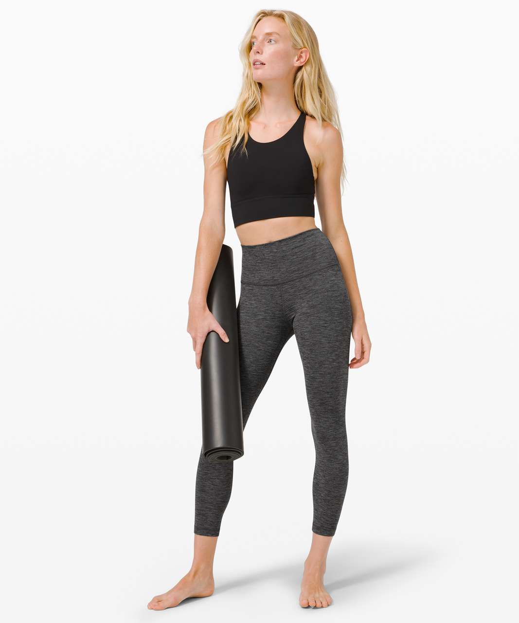 Lululemon align 25 heathered grey herringbone black/white leggings size 4  - $68 - From Ava