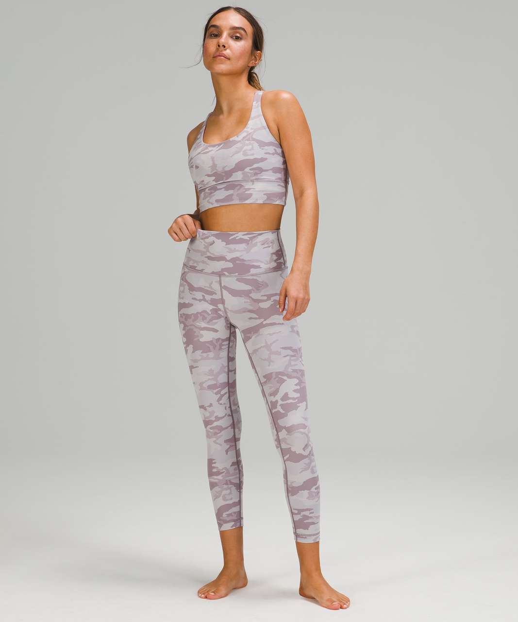 lululemon Greyish Purple Camo Leggings - Hers 2 – SproutzUturn