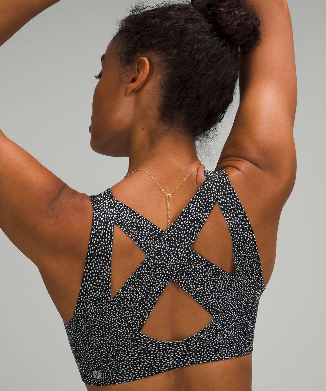 Lululemon Enlite Bra Zip Front *High Support, A–E Cups - Double Dimension  Starlight Black - lulu fanatics