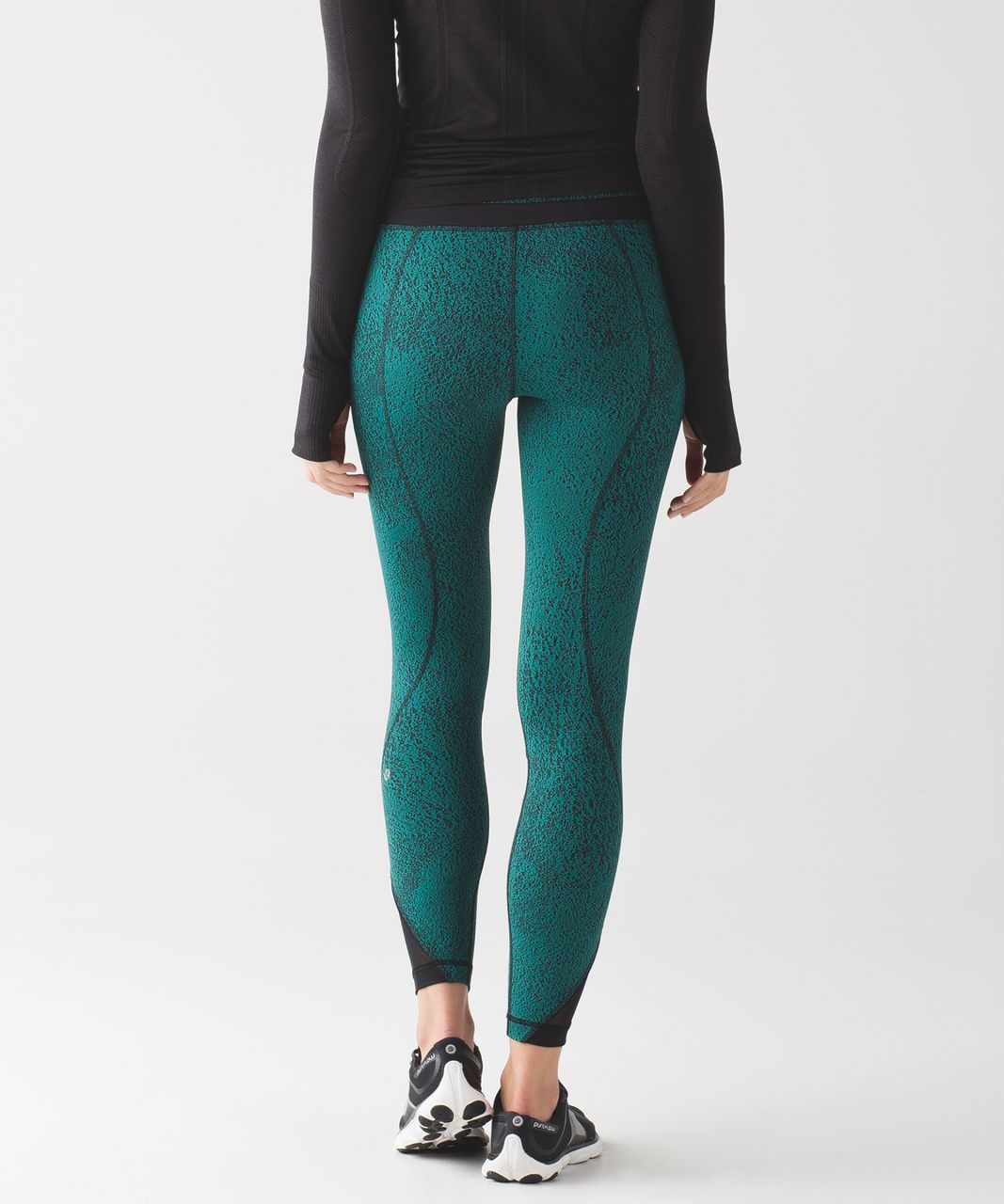 Lululemon Inspire Tight II - Power Luxtreme Spray Jacquard Hunter Green ...