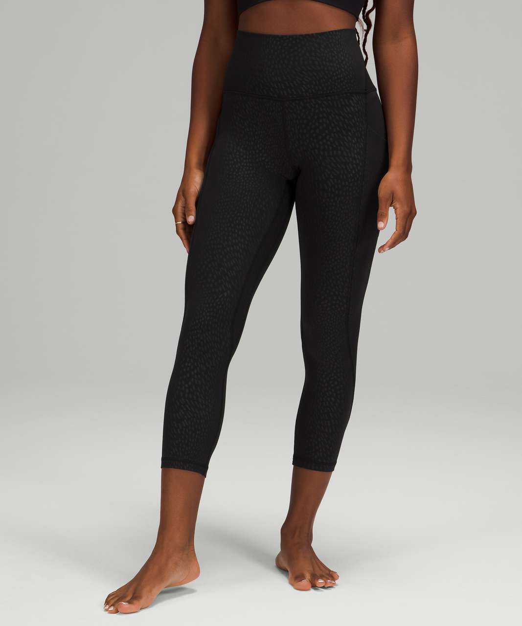 Lululemon Align High Rise Crop with Pockets 23 - Jewel Emboss