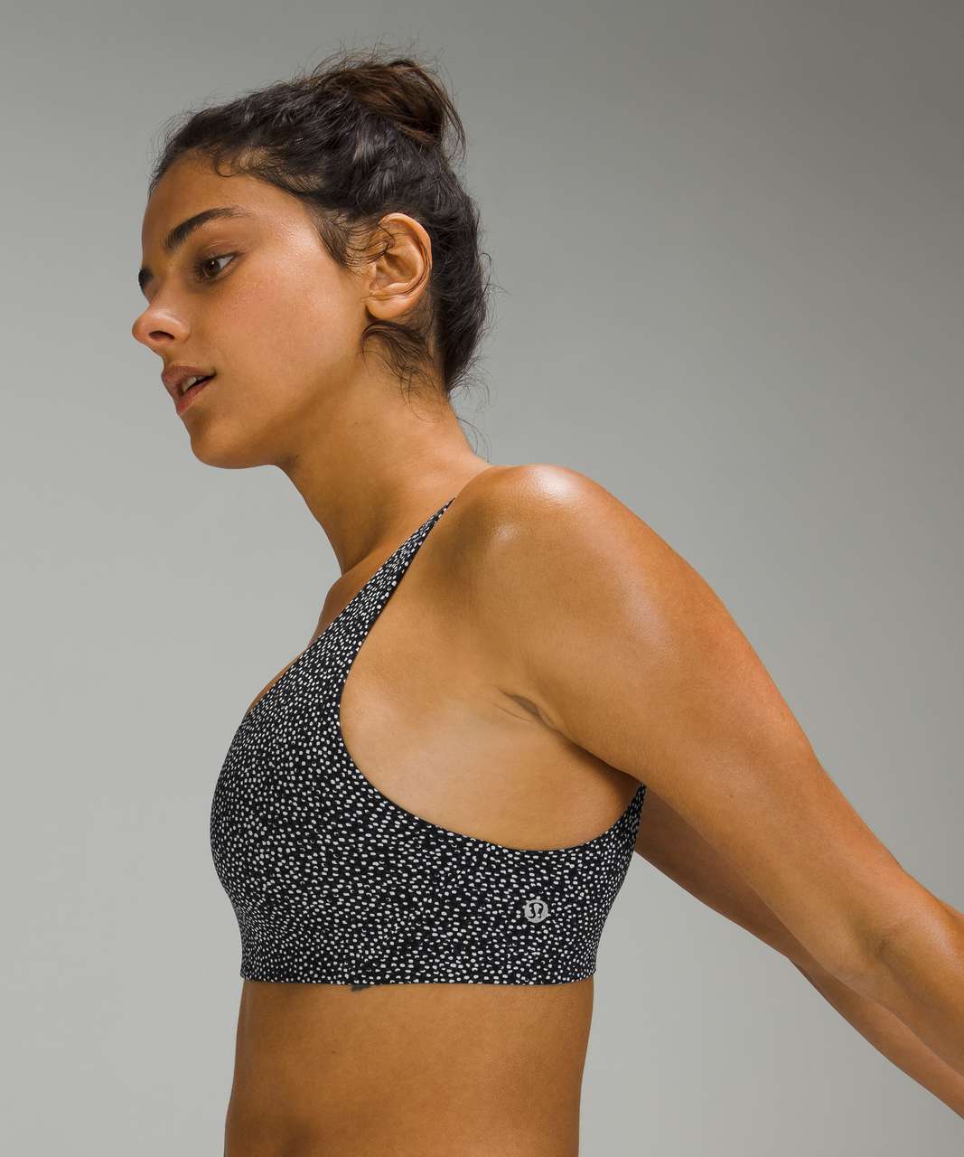 Lululemon In Alignment Straight Strap Bra *Light Support, A/B Cup - Double  Dimension Starlight Black - lulu fanatics