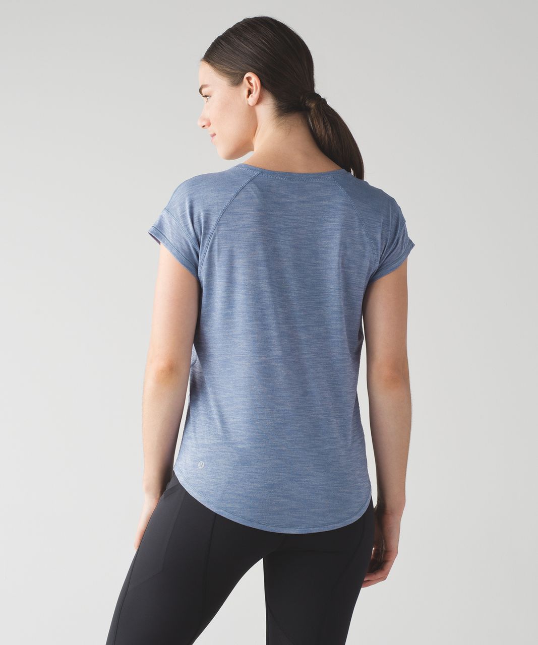 Lululemon Run Around Tee - Heathered Peri Purple