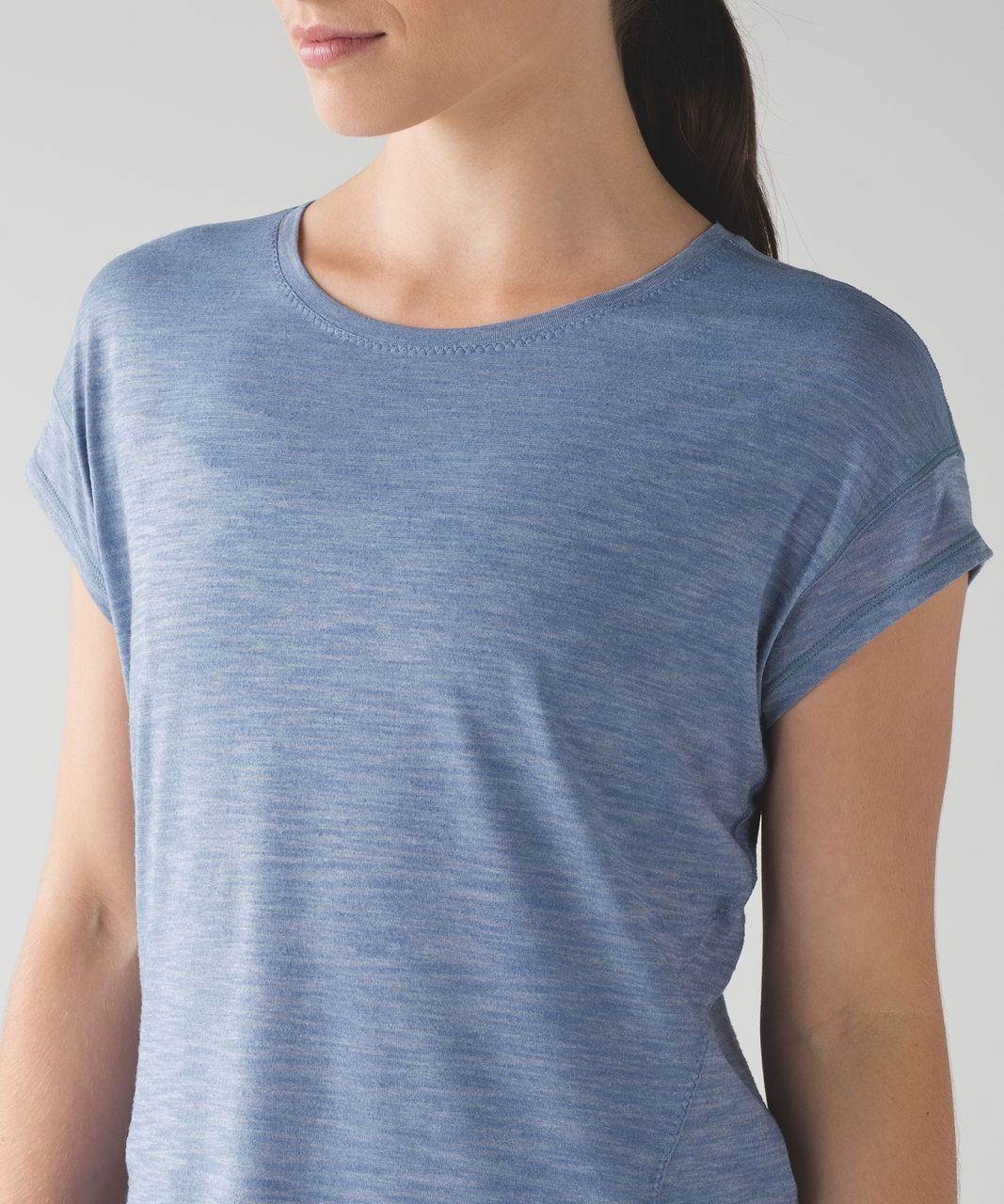 Lululemon Run Around Tee - Heathered Peri Purple