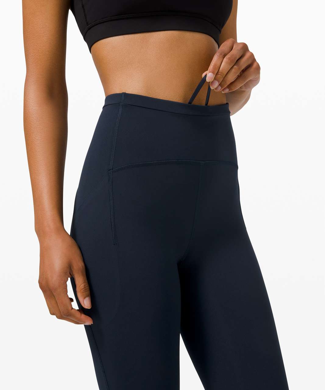 Lululemon Swift Speed High-Rise Crop 21 - True Navy - lulu fanatics