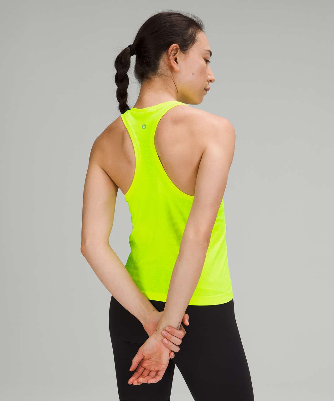 Lululemon Swiftly Breathe Crop Tank Yellow Highlight / Yellow