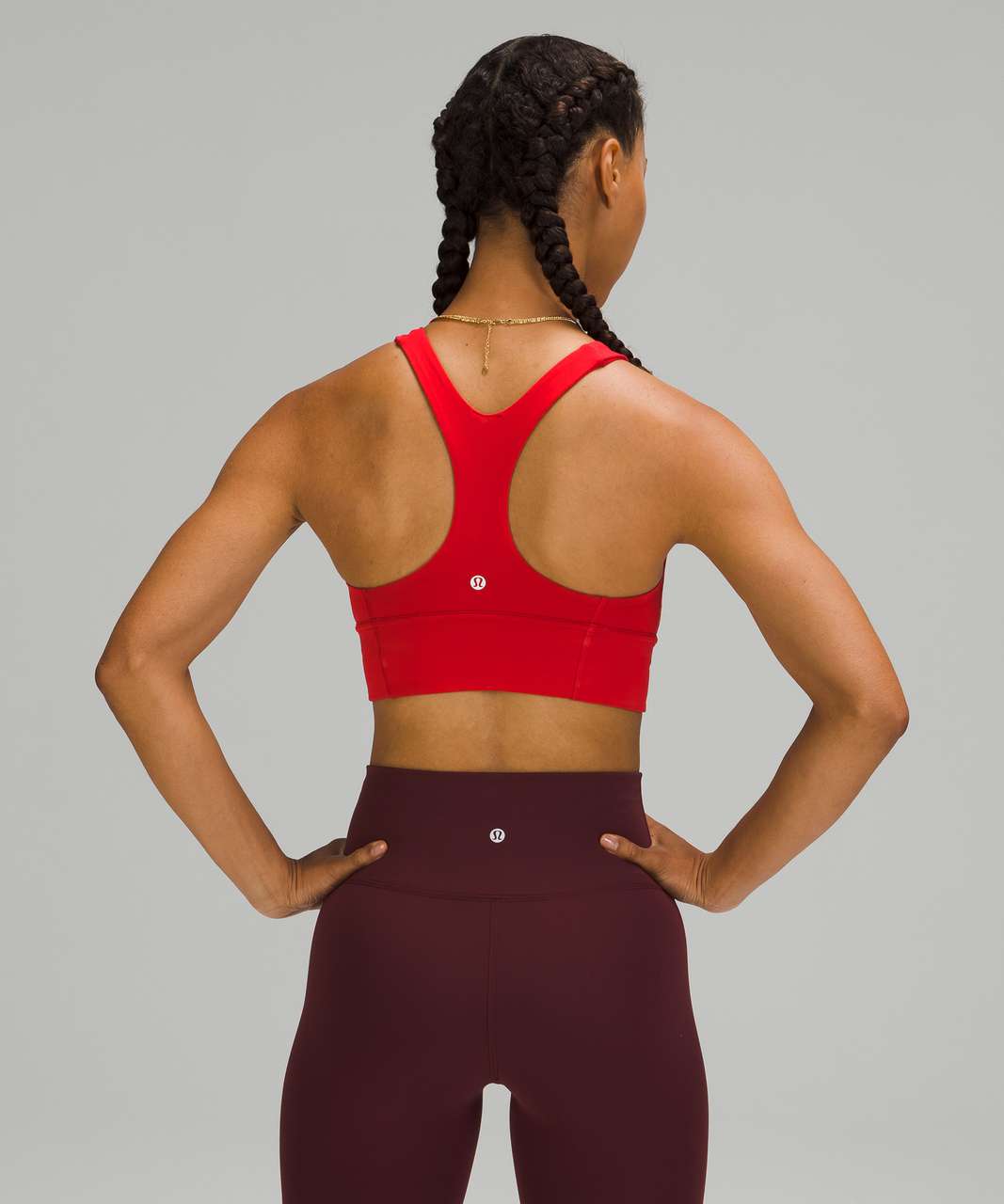 Lululemon Wunder Train Long-Line Bra *Medium Support, C/D Cups - Dark Red