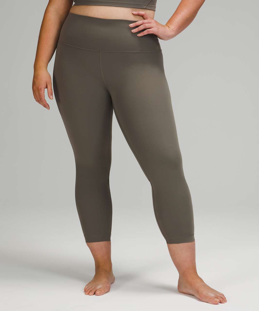 Lululemon Wunder Under High-Rise Crop 23" *Full-On Luxtreme - Grey Sage