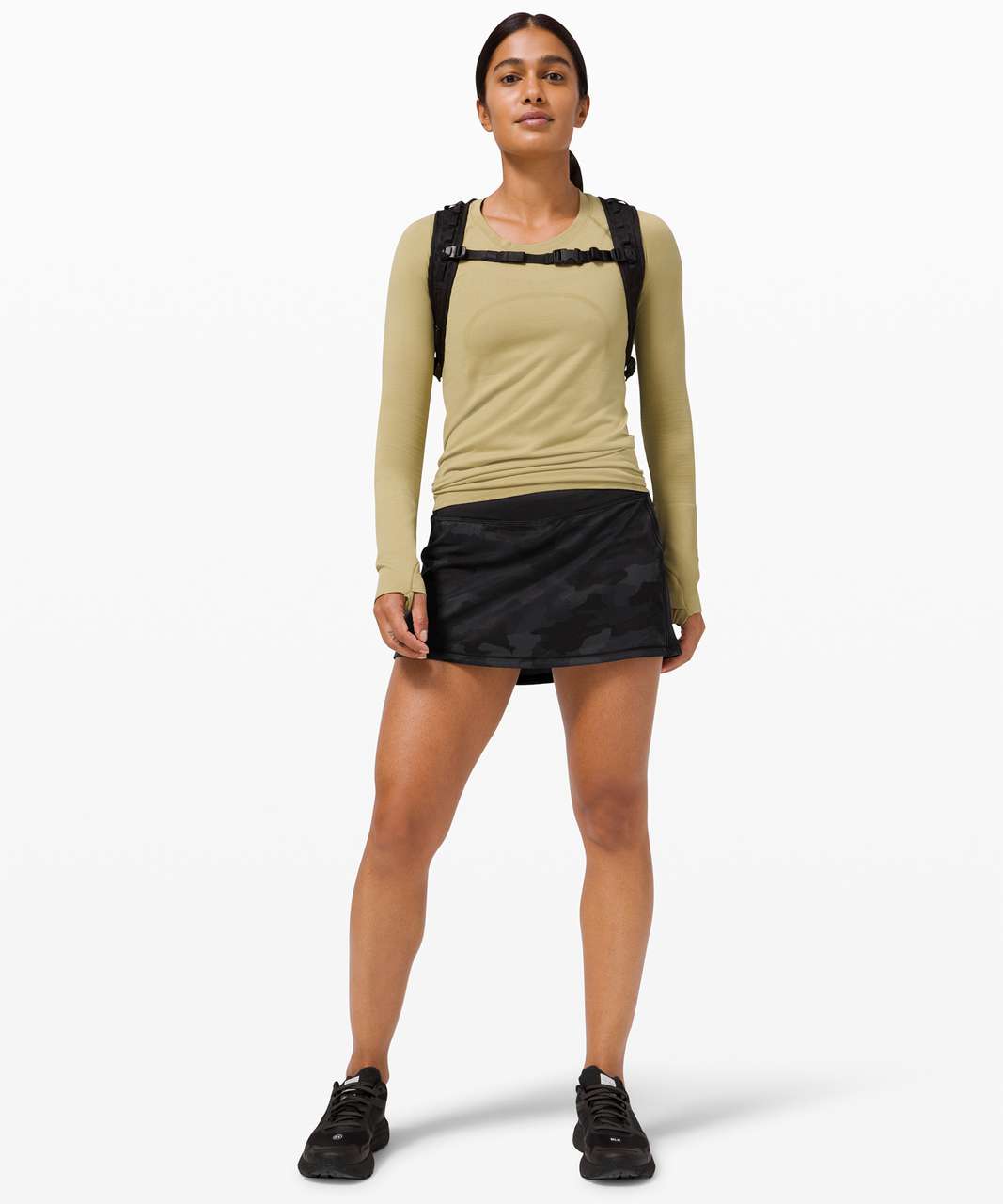 Lululemon Pace Rival MR Skirt, Heritage 365 Camo Deep Coal Multi