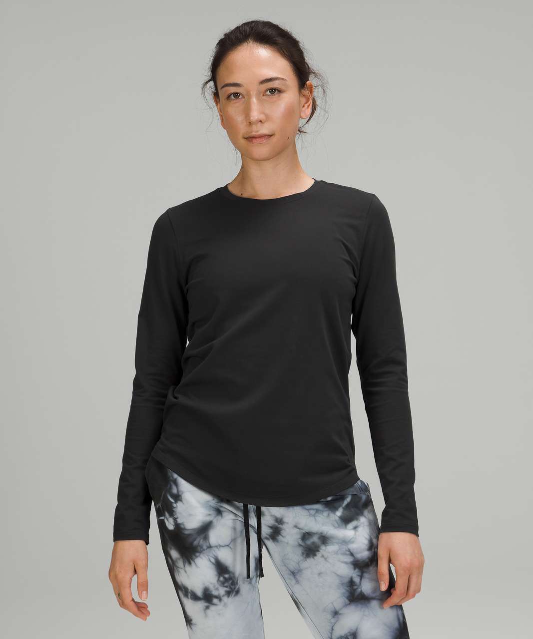 Lululemon Wundermost Ultra-Soft Nulu Crewneck Long-Sleeve Shirt - Sable -  lulu fanatics