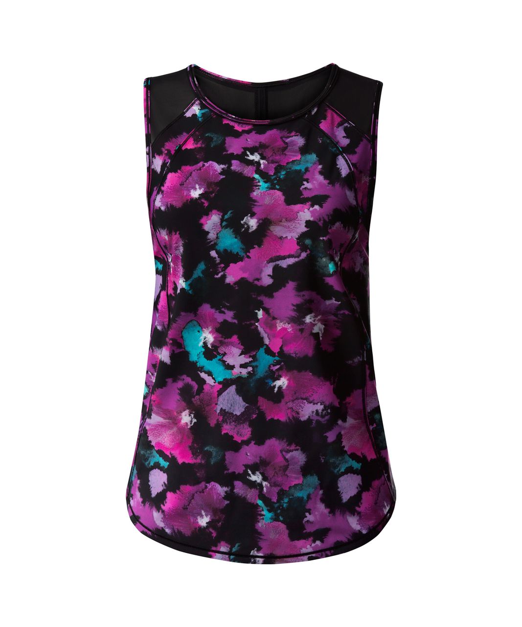 Lululemon Sculpt Tank - Midnight Bloom Black Deep Fuschia / Black