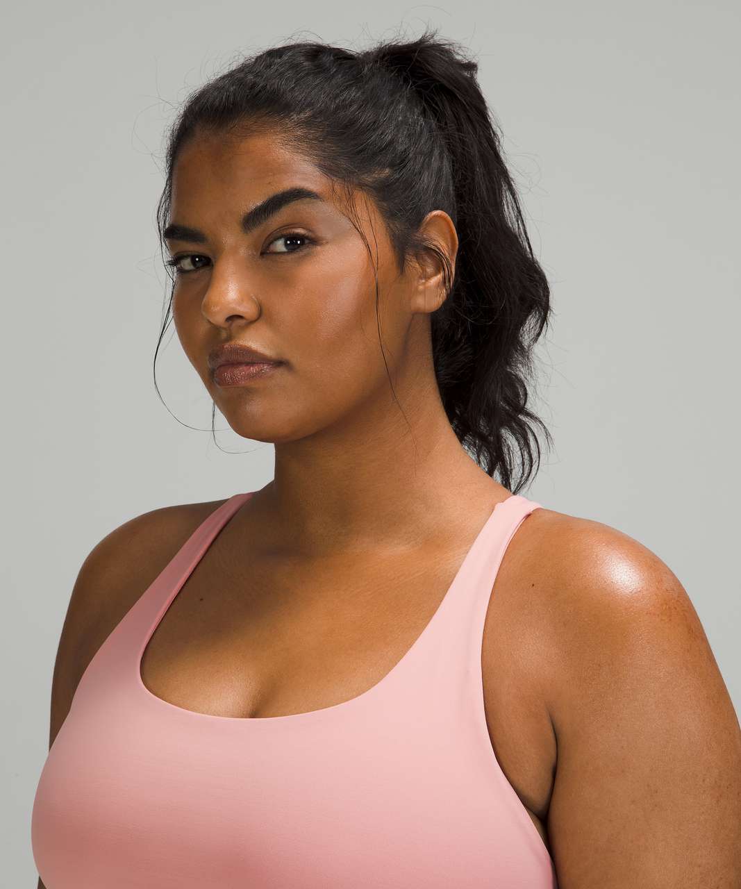 Lululemon Energy Bra Long Line *Medium Support, B–D Cup - Pink Puff - lulu  fanatics