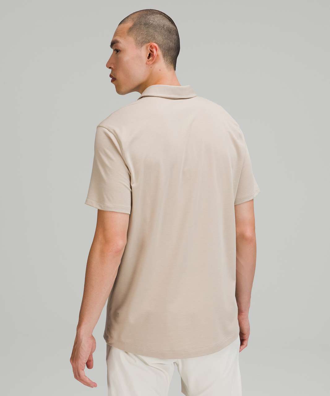 Lululemon Evolution Short Sleeve Polo - Raw Linen