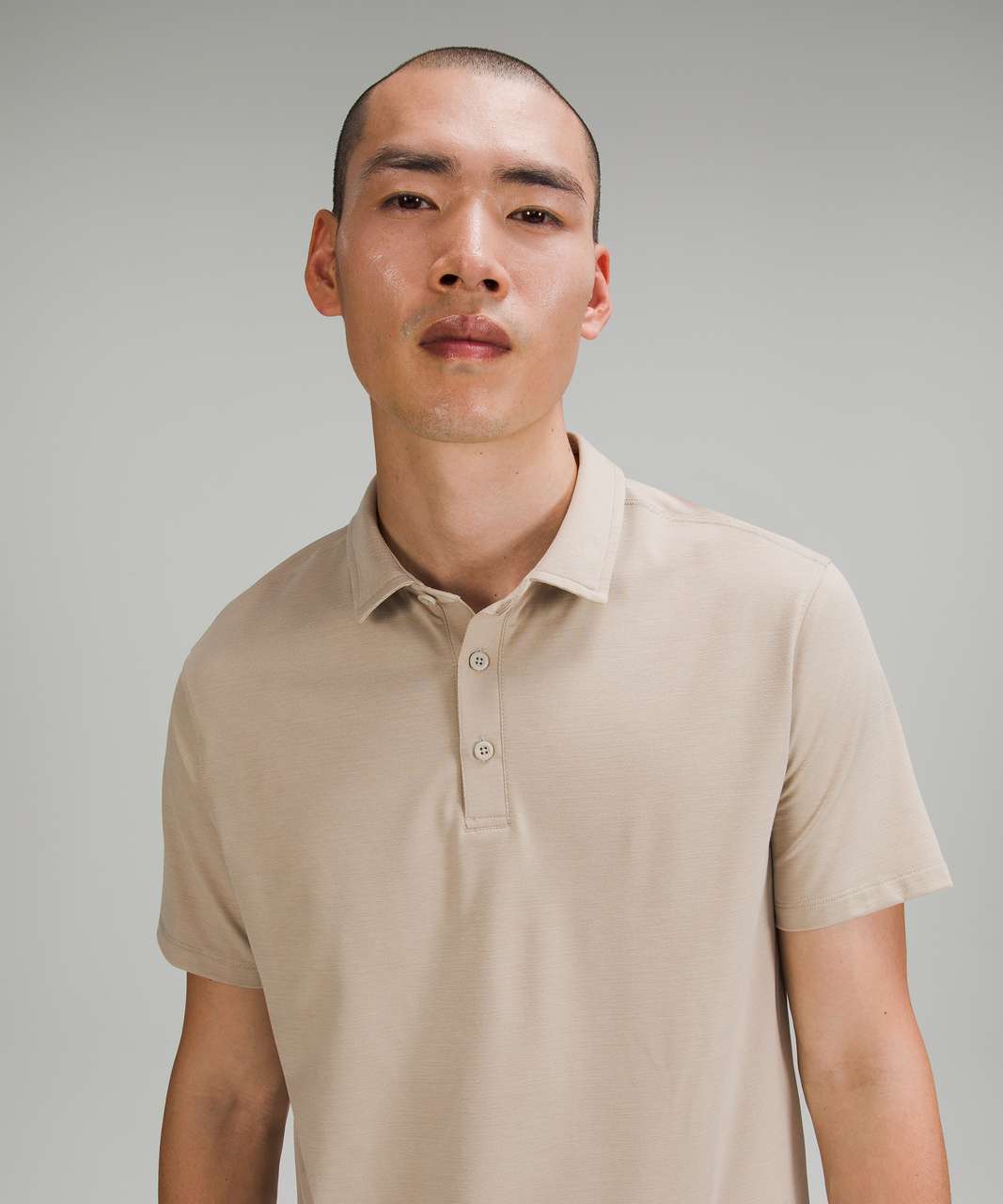 Lululemon Evolution Short Sleeve Polo - Raw Linen