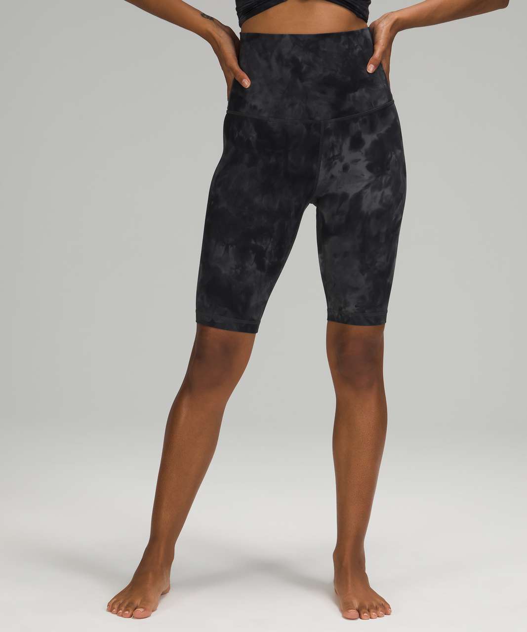 Lululemon Align Super High Rise Short *10 - Diamond Dye Pitch Grey  Graphite Grey - lulu fanatics