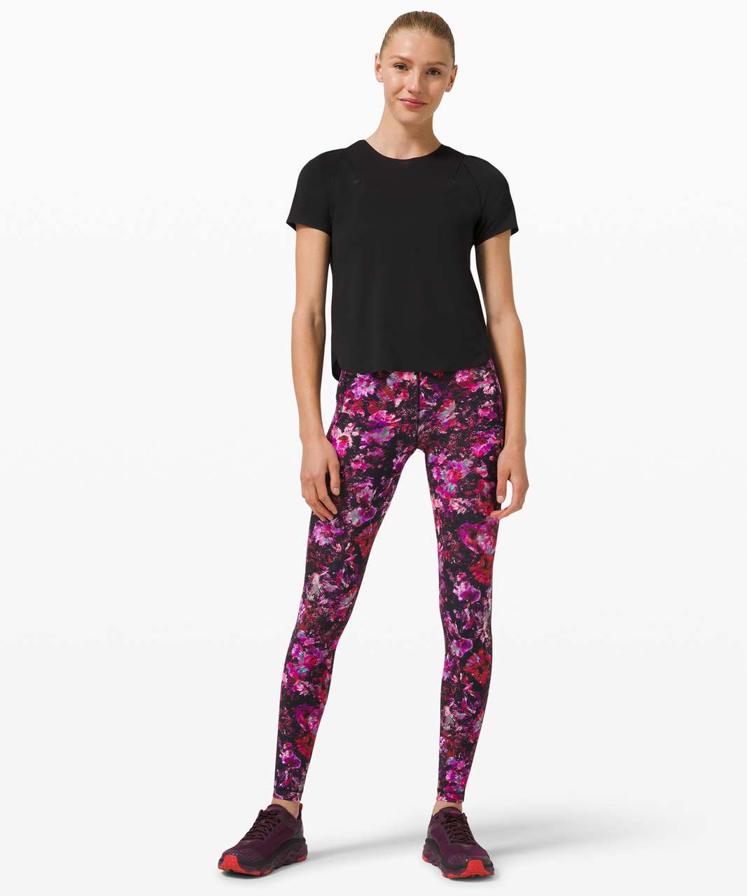 Lululemon Swift Speed High-Rise Tight 28 - Fluoro Floral Multi - lulu  fanatics