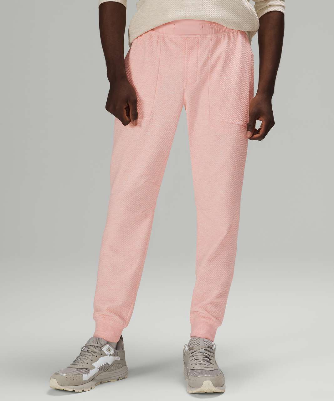 Lululemon At Ease Jogger 29 - Heathered Pink Mist / White - lulu