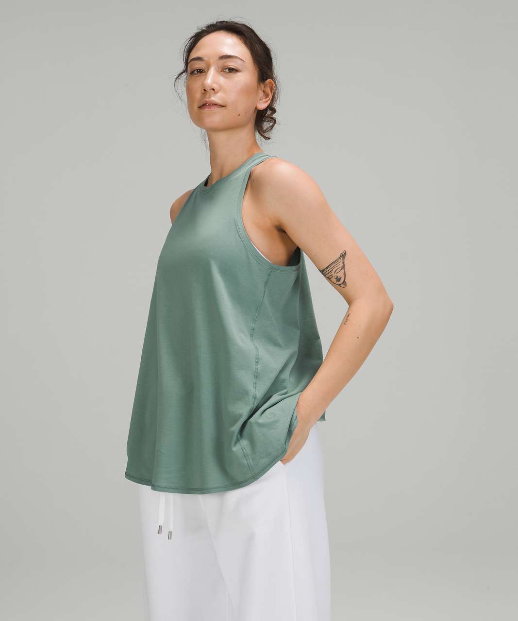 Lululemon All Tied Up Tank Top *Pima Cottom - Tidewater Teal