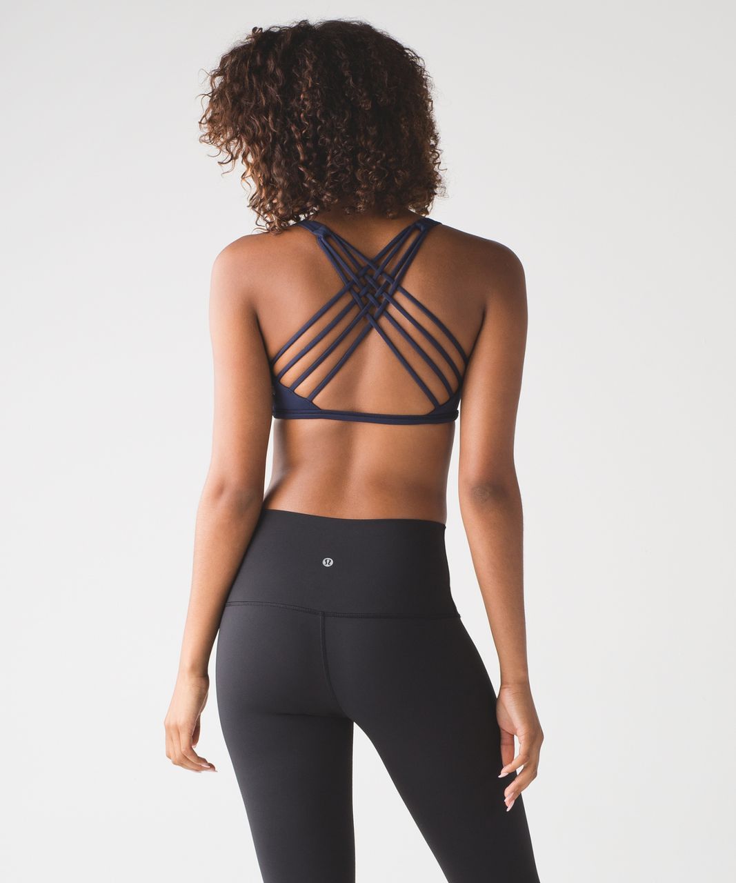 Lululemon Free To Be Bra (Wild) - Pretty Purple / Gingham Luon White Black  - lulu fanatics