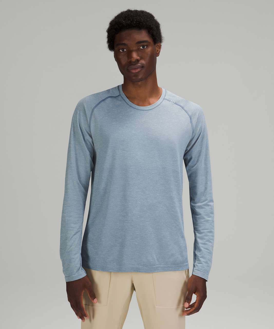 Lululemon Metal Vent Tech Long Sleeve 2.0 - White Opal / River Blue - lulu  fanatics