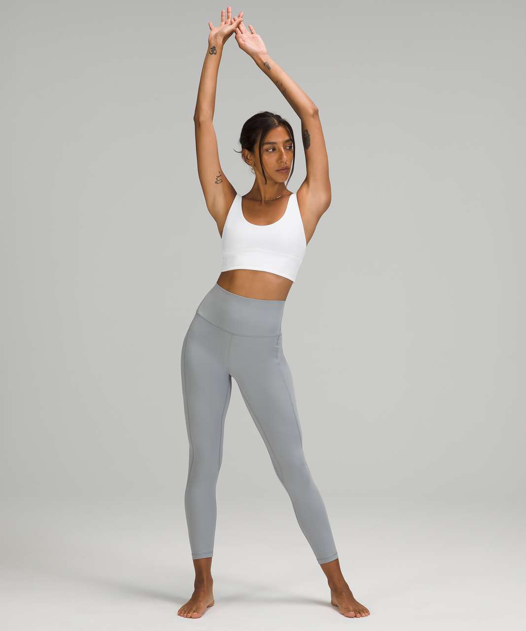 Lululemon Align Reversible Bra *Light Support, A/B Cups - White / Wee Are From Space Nimbus Battleship