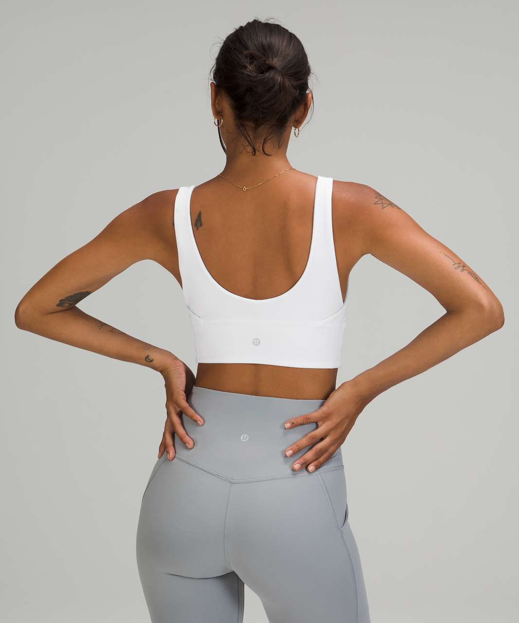 Lululemon Align Reversible Bra *Light Support, A/B Cups - White / Wee Are From Space Nimbus Battleship