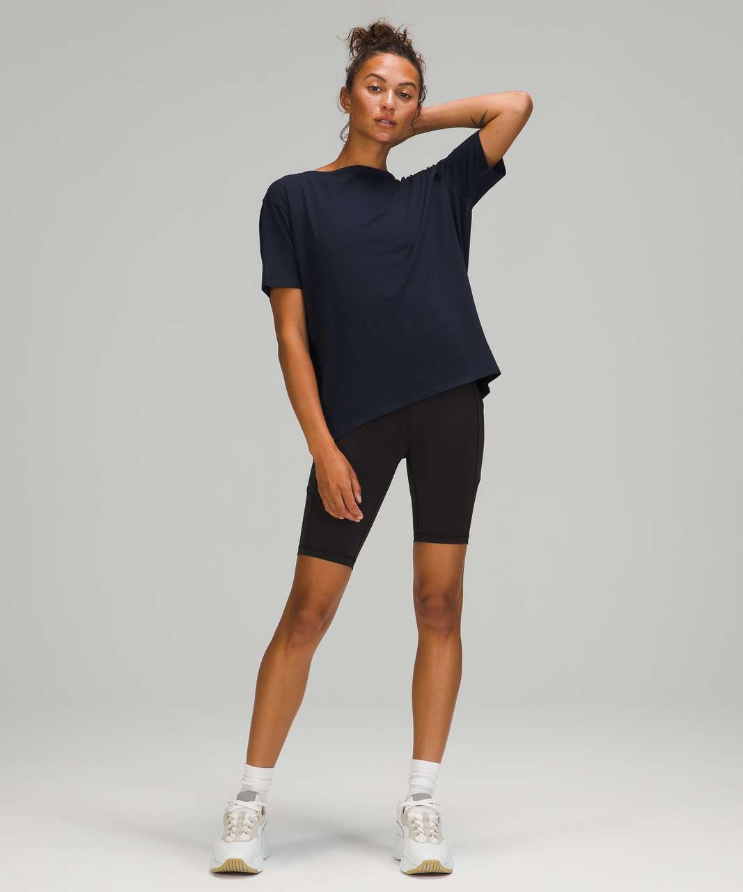 Lululemon Back In Action Short Sleeve - True Navy