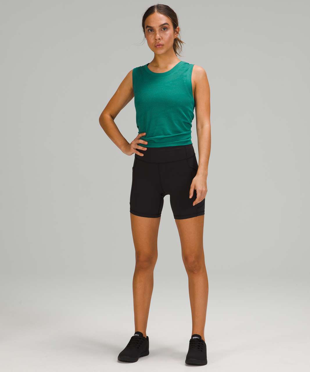 Lululemon Train to Be Tank Top - Everglade Green / Everglade Green