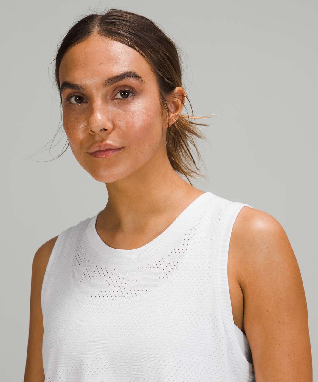 Lululemon Train to Be Tank - Dot Camo White