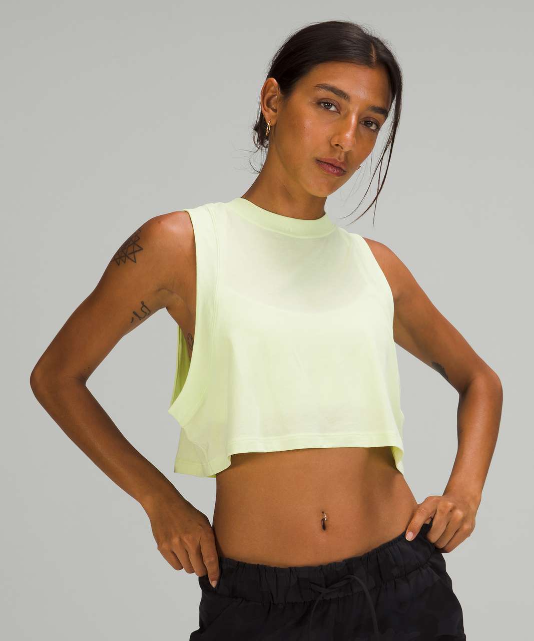 LULULEMON All Yours cropped Pima cotton T-shirt