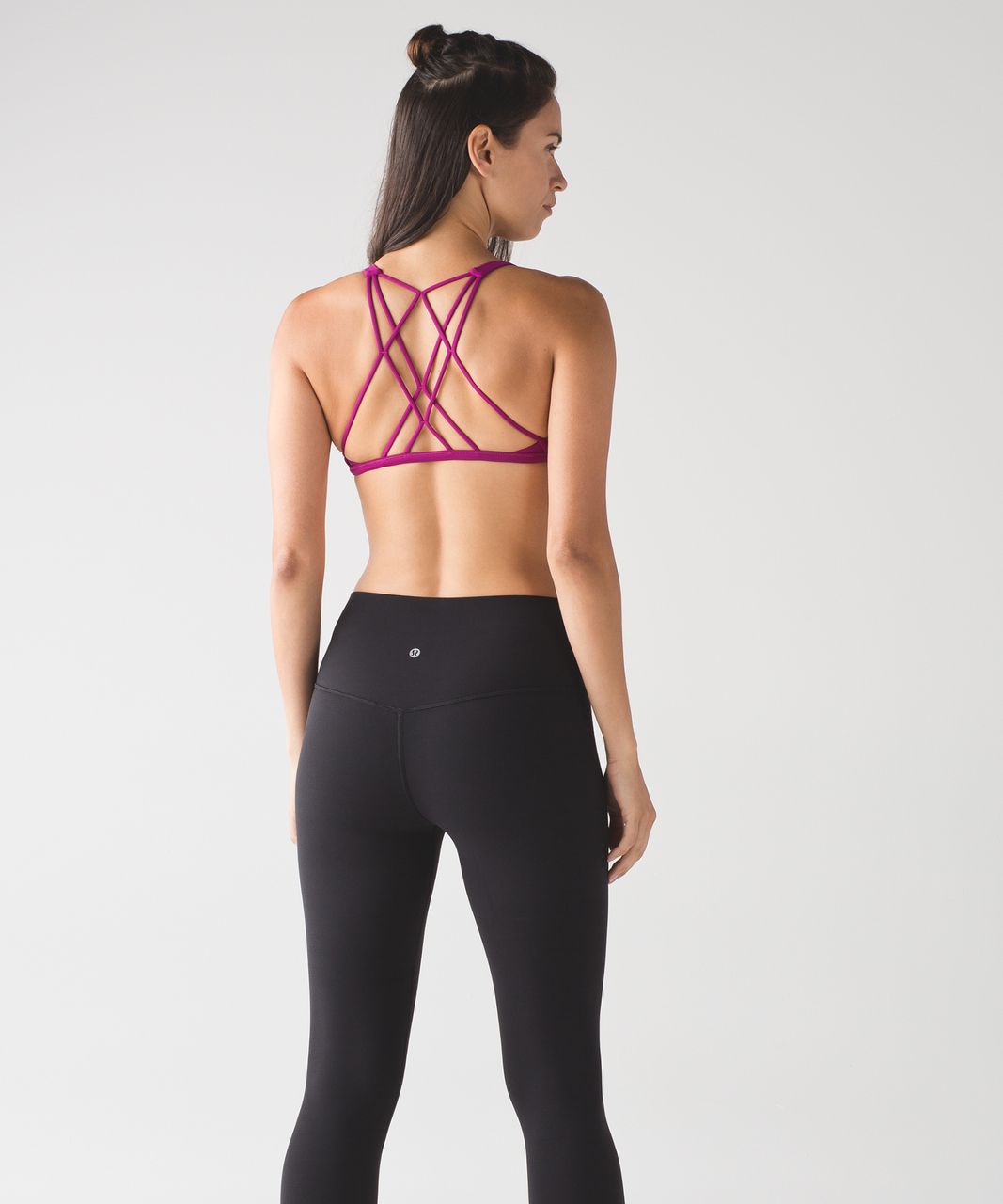 Lululemon Free To Be Zen Bra - Deep Fuschia - lulu fanatics