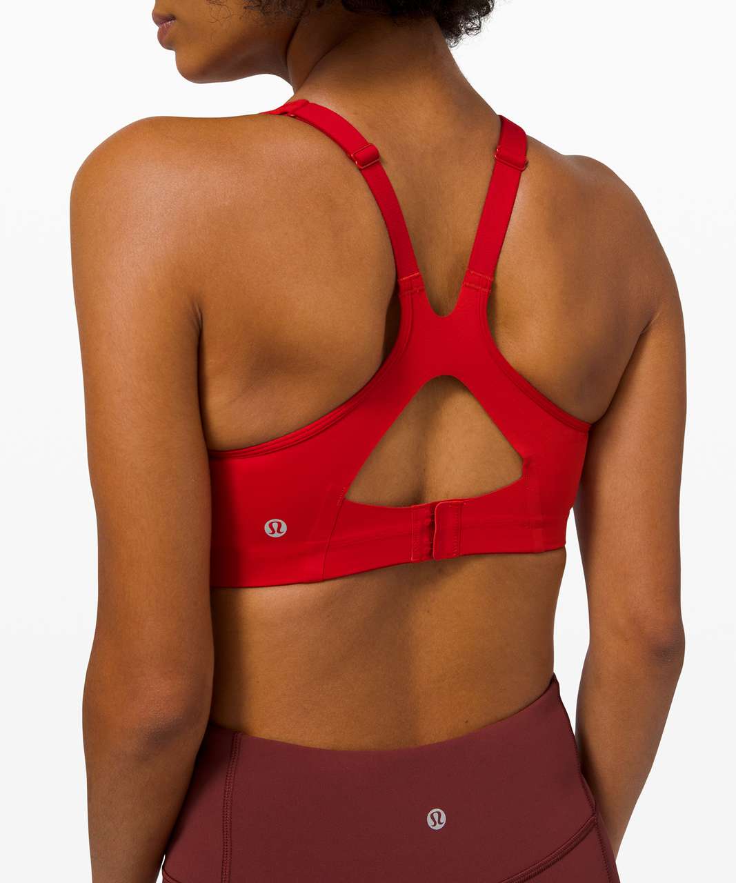 Lululemon All Powered Up Bra *Medium Support, A-E Cups - Dark Red