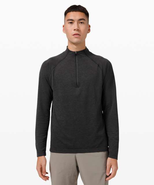 Lululemon Metal Vent Tech 1/2 Zip - Oxblood / Black - lulu fanatics