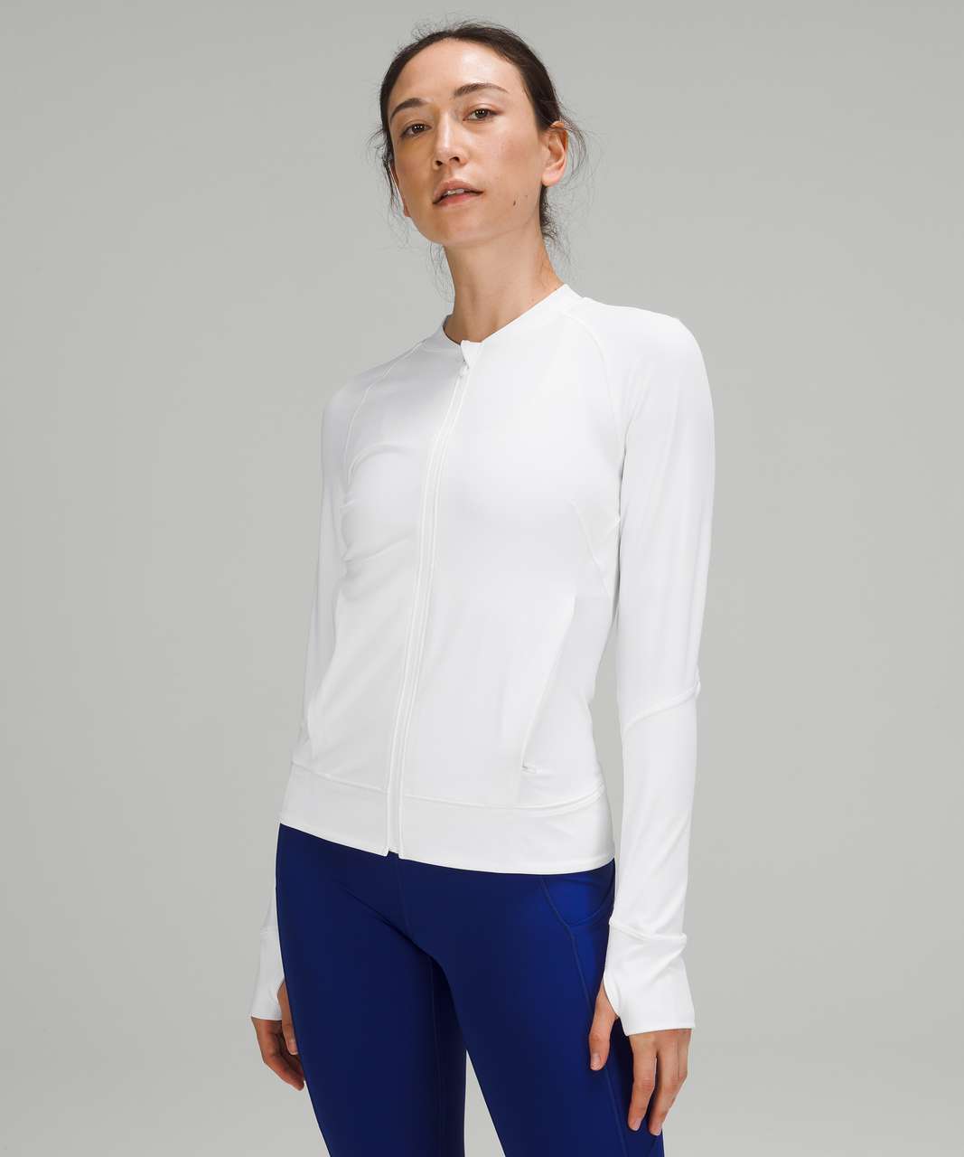 Lululemon Lightweight Run Jacket - White - lulu fanatics