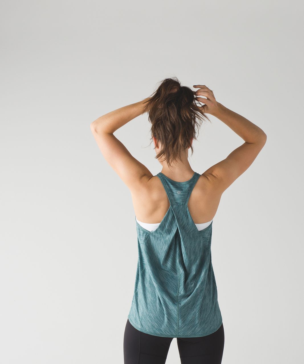 Lululemon Essential Tank - Heathered Deep Green