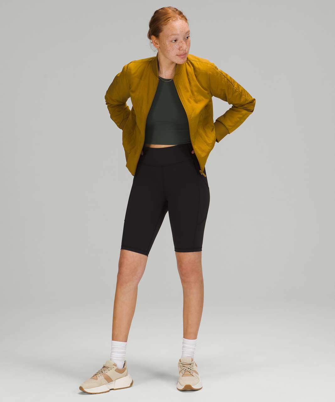 Lululemon Non-Stop Bomber *Reversible - Gold Spice - lulu fanatics