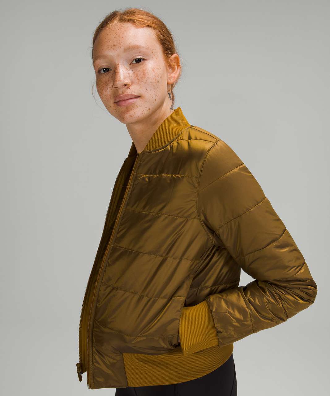 Lululemon Non-Stop Bomber *Reversible - Gold Spice