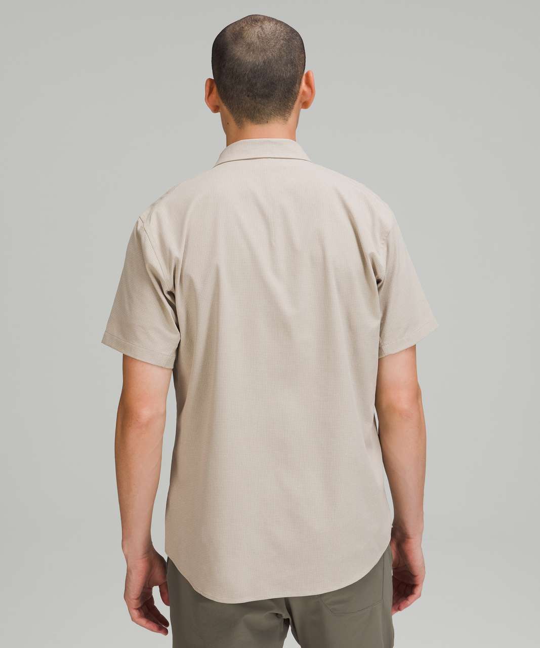 Lululemon Airing Easy Short Sleeve Shirt *Ventlight Mesh - Heathered Raw  Linen - lulu fanatics