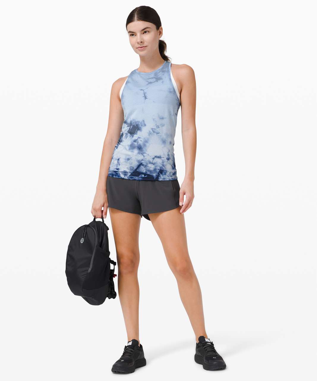 Lululemon Swiftly Tech High Neck Racerback Tank 2.0 - Shibori Stripe True Navy